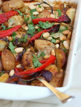 chicken fennel and potato bake