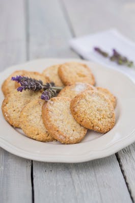 Almond Lavender Shortbread