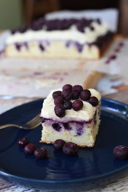 Blueberry Lemon Poke Cake