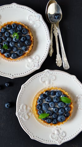 Blueberry Maple Custard Tarts