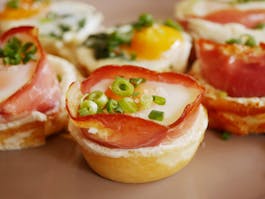 Breakfast Yorkshires with Eggs and Bacon