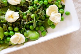 Broad Bean Pea And Lemon Salad With Bocconcini Fotor