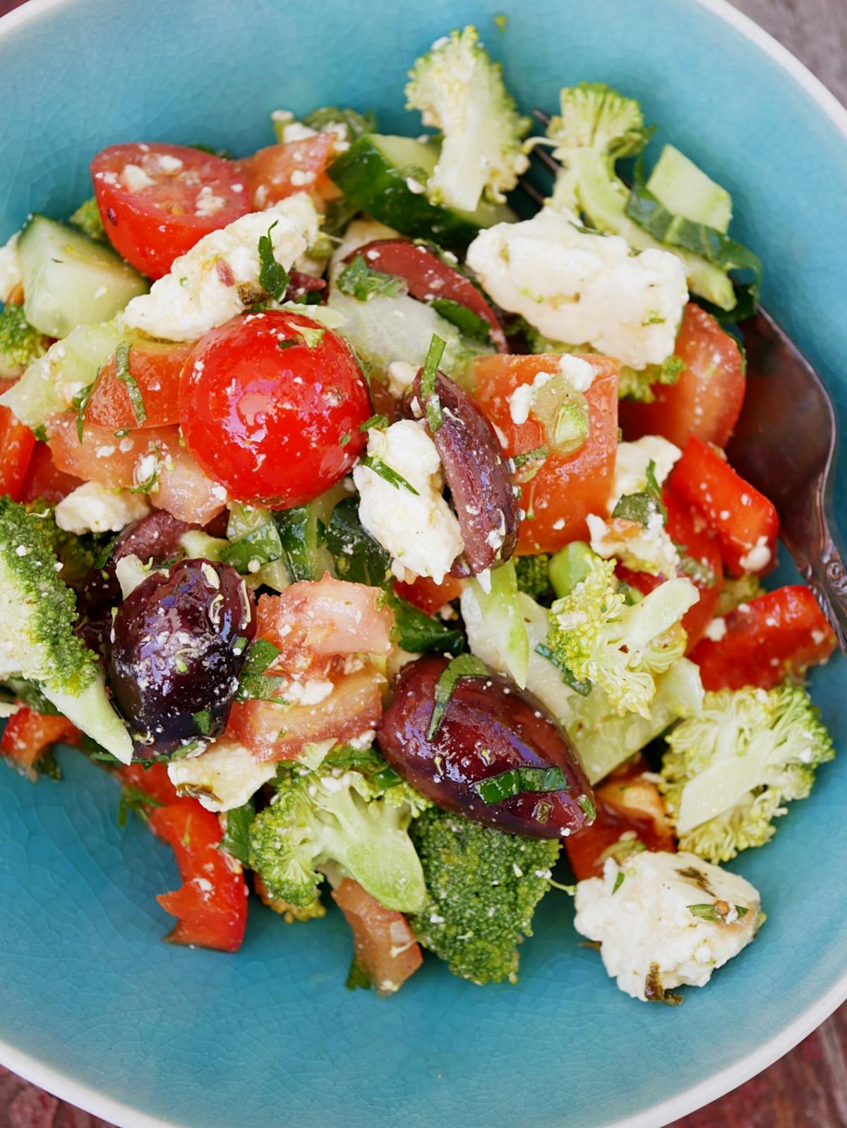 Thermomix recipe: Broccoli Greek Salad | Tenina.com