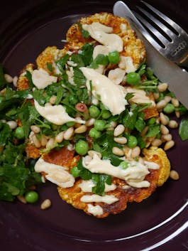 Cauliflower Steak with Gremolata and Bearnaise OH P