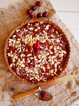 Cherry Almond Tart OH P Thermomix