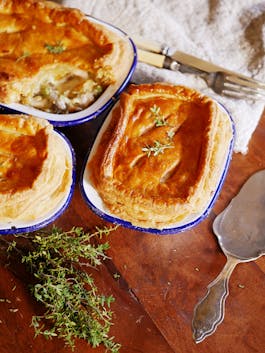 Chicken Mushroom Leek Pies P Thermomix