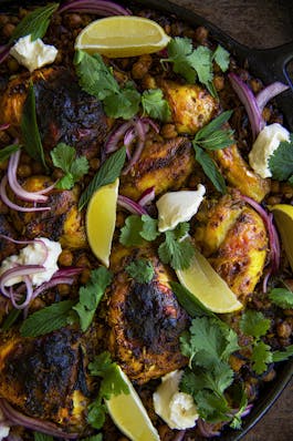 Turmeric Roasted Chicken with Herbs