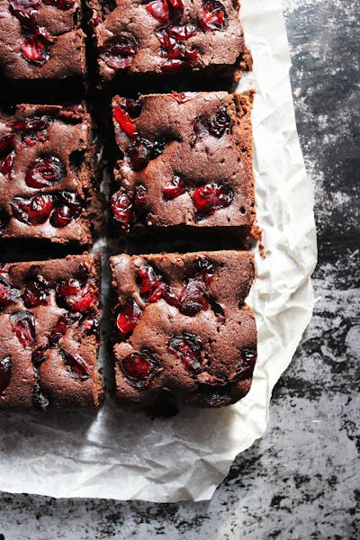 Chocolate Cherry Coconut Cake