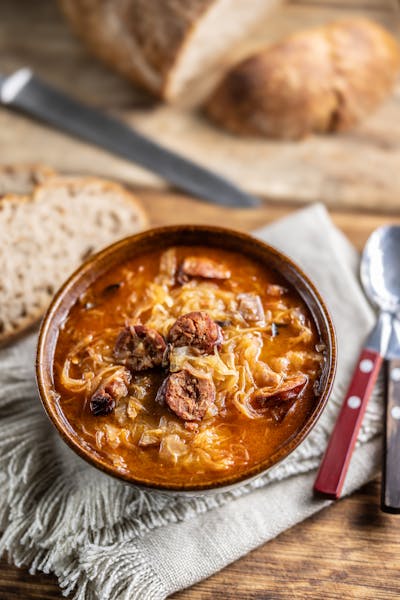 Chorizo, Potato And Cabbage Soup