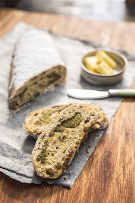 Christmas-Stollen with Pistachio Marzipan