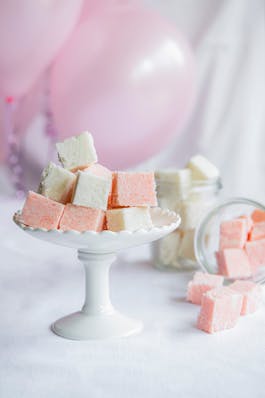 Coconut Ice in a dish