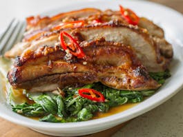 Crispy Pork Belly With Greens Ls