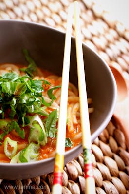 Curried Minced Prawns With Rice Noodles Pjpg