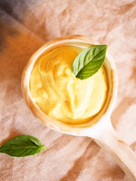 Eggless Basil Aioli Thermomix