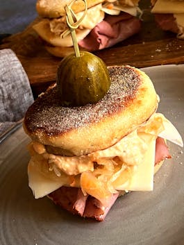 English Muffin Reuben CU