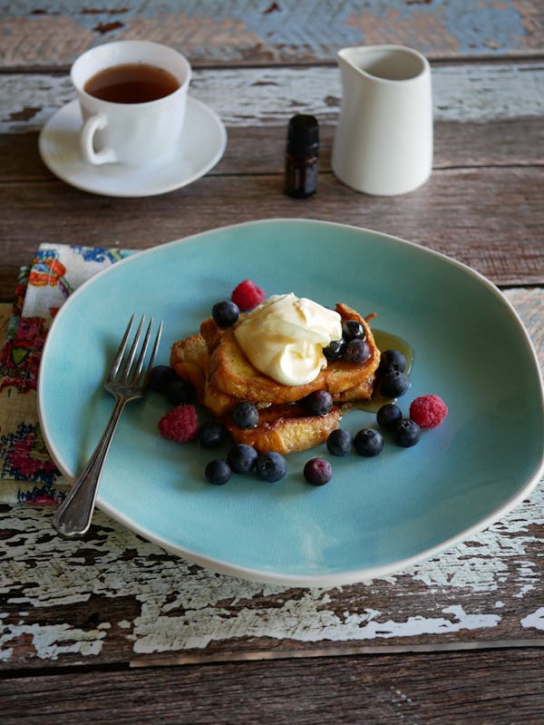 French Toast With Blueberries And Cardamom 1