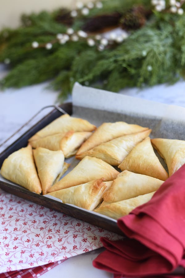 Garlic and Cheese Triangles