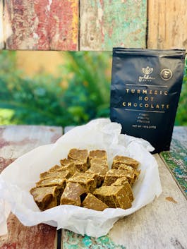 Golden Turmeric Cashew Fudge P ip