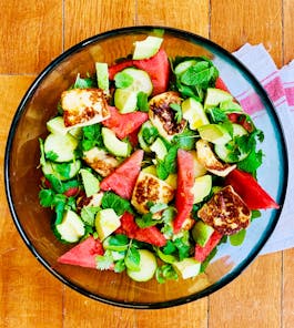 Haloumi Watermelon Salad