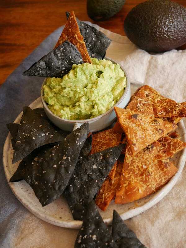Home Made Corn Chips with Guac P