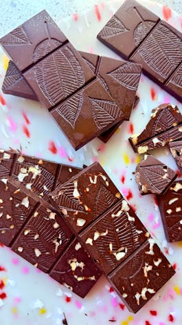Homemade chocolate bars
