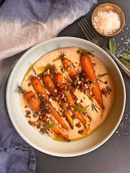 Honey Roasted Carrots with Sriracha Feta 1