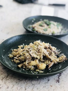 Ian Curleys Mushroom Risotto front