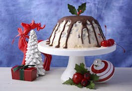 Iced Cream Cheese Christmas Pud