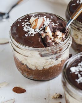 Kefir Chocolate Almond Overnight Oats