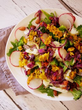 Kimchi Brocolli Salad Fotor