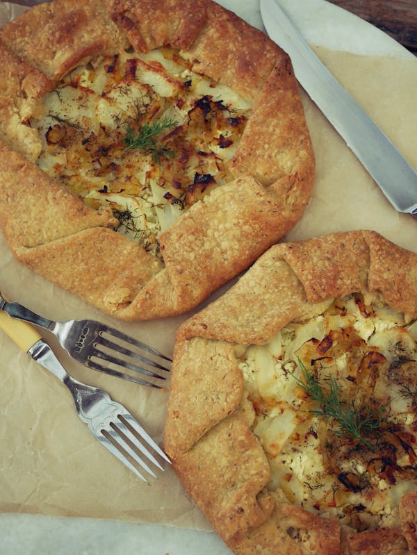 Leek and Potato Galette OH P Thermomix