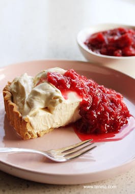 Lemon-Cloud-Tart-with-Rhubarb-Raspberry-Compote