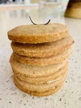 Macadamia Parmesan Cracker Stack P