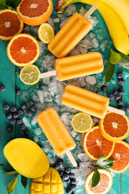 Mango Lime Popsicles