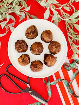 Marzipan Stuffed Chocolate Figs