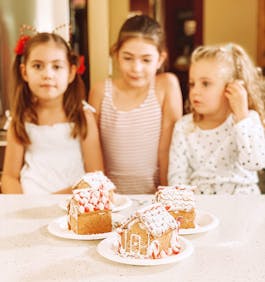 Mini Gingerbread Houses With The Girls Fotor