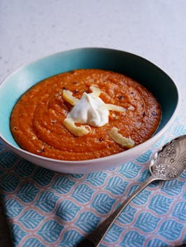 Moroccan Lentil Pumpkin Soup Fotor