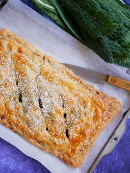 Mushroom Kale Pie with Spelt Puff Pastry P TENINA