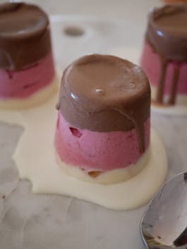 Neapolitan ice cream bomb