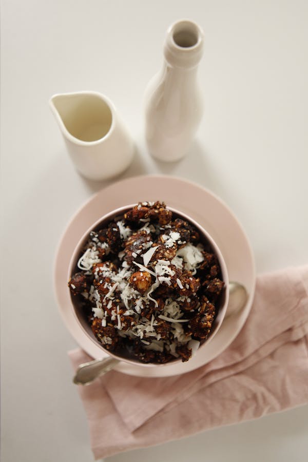 Orange and Chocolate Nut Cluster Cereal