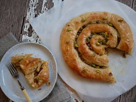 Pistachio Cardamom Snake Cake LS