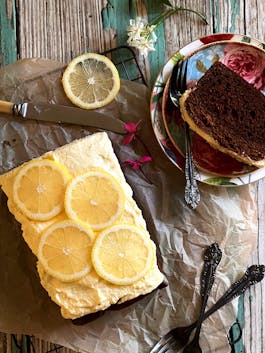 Parkin with Lemon Frosting P