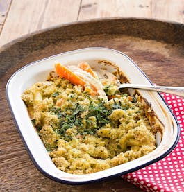 Parsnip and Carrot Gratin