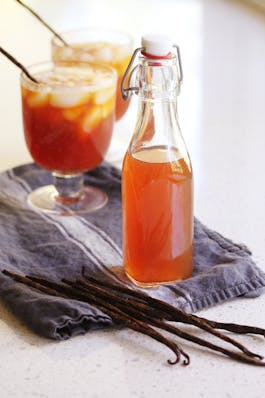 Peach And Maple Iced Tea Syrup Fotor