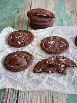 Peanut Butter Chocolate Cookies P Fotor