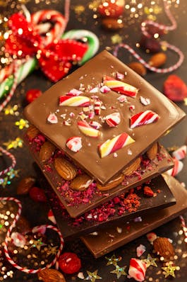 Peppermint Candy Cane Chocolate Bark