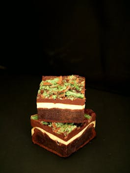 Peppermint Ganache Brownie Stack P TENINA