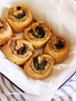 Pesto Pinwheels Fotor