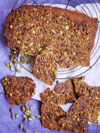 Chocolate and Pistachio Thins