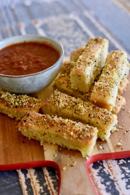 Pizza Bread Sticks with Marinara Sauce 1